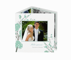 Klick: Details zu Ringraziamenti matrimonio collezione Salerno anzeigen Ringraziamenti matrimonio collezione Salerno Quadr. Karte doppelt azzuro