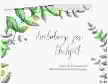 Hochzeitseinladung "Botanic"