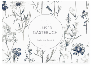 Gästebuch A4 quer "Chinoiserie Floral"