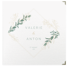 Klick: Details zu Gästebuch Selection Hochzeit "Verde" anzeigen Gästebuch Selection Hochzeit Verde Leinen-Hardcover weiss