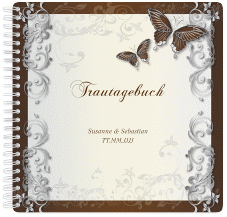 Klick: Details zu Trautagebuch Hochzeit "Toulouse" anzeigen Trautagebuch Hochzeit Toulouse Trautagebuch Hochzeit braun