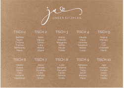 Klick: Details zu Sitzplan Poster Hochzeit "Jawort" anzeigen Sitzplan Poster Hochzeit "Jawort"