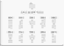 Sitzplan Leinwand Hochzeit "Rings"