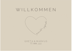 Klick: Details zu Willkommensschild Poster "Lebenstraum" anzeigen Willkommensschild Poster Lebenstraum 70 x 50 cm Poster beige
