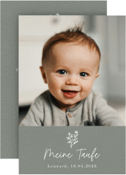 Taufeinladung Taufblume