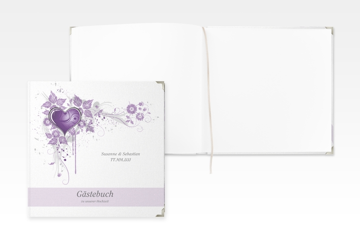 Gästebuch Selection Hochzeit Triest Leinen-Hardcover lila