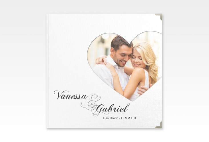 Gästebuch Selection Hochzeit Sweetheart Leinen-Hardcover weiss