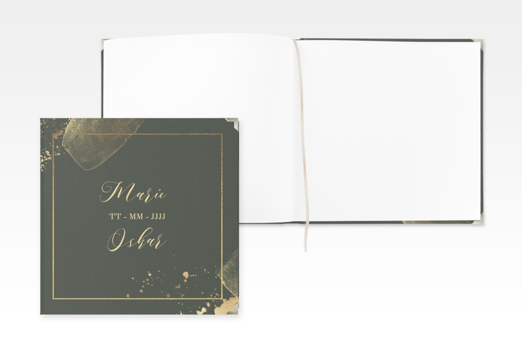 Gästebuch Selection Hochzeit Emerald Leinen-Hardcover gruen