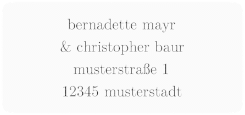 Klick: Details zu Absenderetikett Hochzeit "Minimal" anzeigen Absenderetikett Hochzeit "Minimal" 45,7 x 21,2 mm weiss