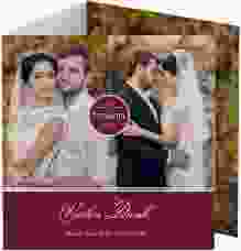 Dankeskarte Hochzeit Elegancy quadr. Doppel-Klappkarte rot