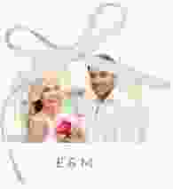 Geschenkanhänger Hochzeit Vista Geschenkanhänger, rund weiss