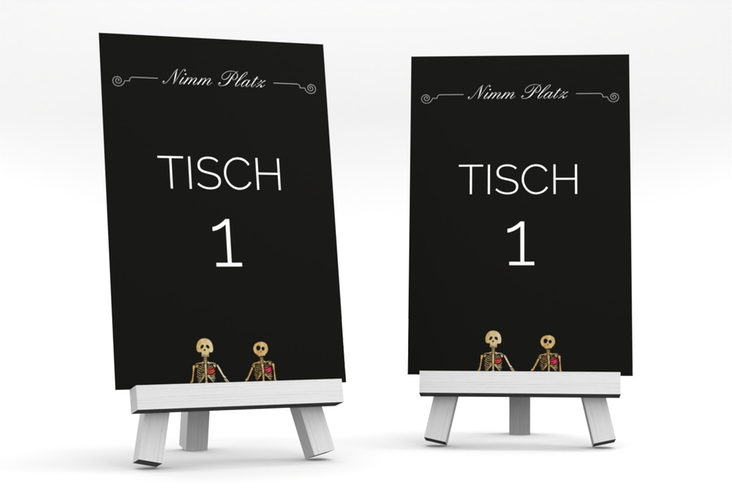 Tischnummer Hochzeit Bones Tischaufsteller