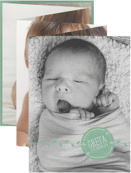 Foto-Leporello Baby Unikat Leporello mint
