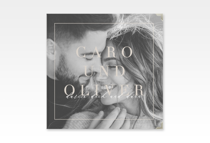 Gästebuch Selection Hochzeit Moment Leinen-Hardcover beige