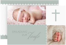 Taufeinladung "Blossom"