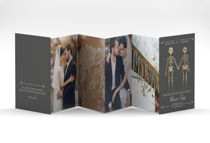 Foto-Leporello Hochzeit Bones Leporello
