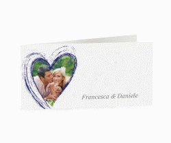 Klick: Details zu Inviti matrimonio collezione Tolone anzeigen Inviti matrimonio collezione Tolone DIN lang Klappkarte blu