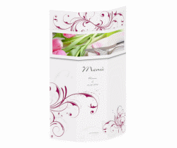 Klick: Details zu Menù matrimonio collezione Palma anzeigen Menù matrimonio collezione Palma DIN A4 Wickelfalz marrone