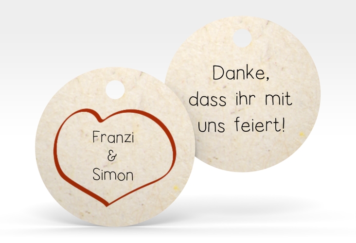 Geschenkanhänger Hochzeit Entscheidung Geschenkanhänger, rund