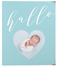 Klick: Details zu Baby Fotoalbum "Hallo" anzeigen Baby Fotoalbum Hallo