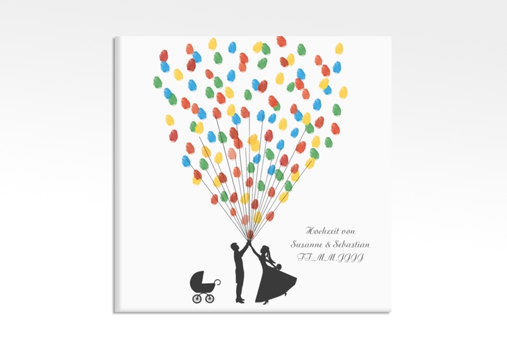 Wedding Tree Leinwand Ballons Beatrice Baby (bis 40 Gäste) 30 x 30 cm