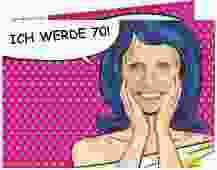 Einladung 70. Geburtstag "Popart Woman"