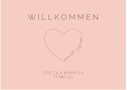 Klick: Details zu Willkommensschild Poster "Lebenstraum" anzeigen Willkommensschild Poster Lebenstraum 70 x 50 cm Poster rosa