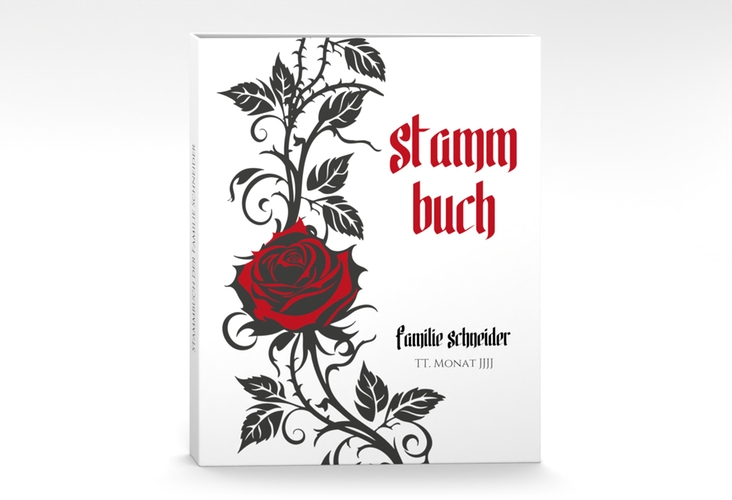 Stammbuch A4 Red Rose Stammbuch A4 weiss