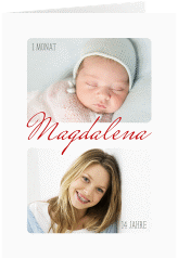 Klick: Details zu Einladung Jugendweihe "Grown" anzeigen Einladung Jugendweihe Grown A6 Klappkarte hoch weiss