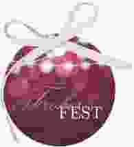 Geschenkanhänger Weihnachten "Lichterzauber" Geschenkanhänger, rund pink