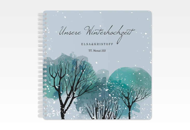 Trautagebuch Hochzeit Winterhochzeit Trautagebuch Hochzeit blau