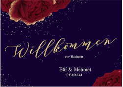 Klick: Details zu Willkommensschild Poster "Cherie" anzeigen Willkommensschild Poster Cherie 70 x 50 cm Poster schwarz