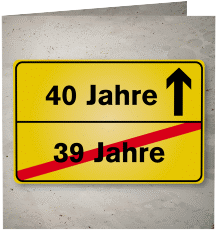 Einladung 40. Geburtstag "Julian/Juliane"