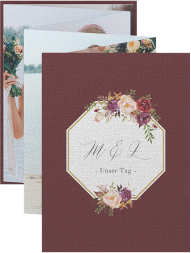 Klick: Details zu Foto-Leporello Hochzeit "Prachtvoll" anzeigen Foto-Leporello Hochzeit Prachtvoll Leporello rot