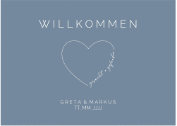 Klick: Details zu Willkommensschild Poster "Lebenstraum" anzeigen Willkommensschild Poster Lebenstraum 70 x 50 cm Poster blau