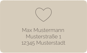 Klick: Details zu Empfängeretikett Hochzeit "Lebenstraum" anzeigen Empfängeretikett Hochzeit Lebenstraum 63,5 x 38,1 mm beige