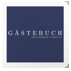 Klick: Details zu Gästebuch Selection Hochzeit "Simply" anzeigen Gästebuch Selection Hochzeit Simply Leinen-Hardcover blau