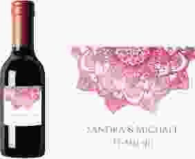 Piccoloetikett Hochzeit Delight Etikett Piccolo pink