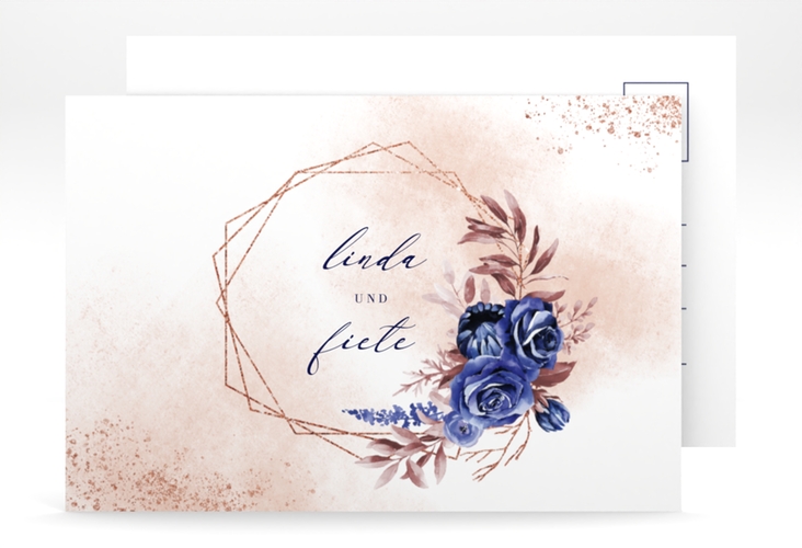Save the Date-Postkarte Saphir A6 Postkarte