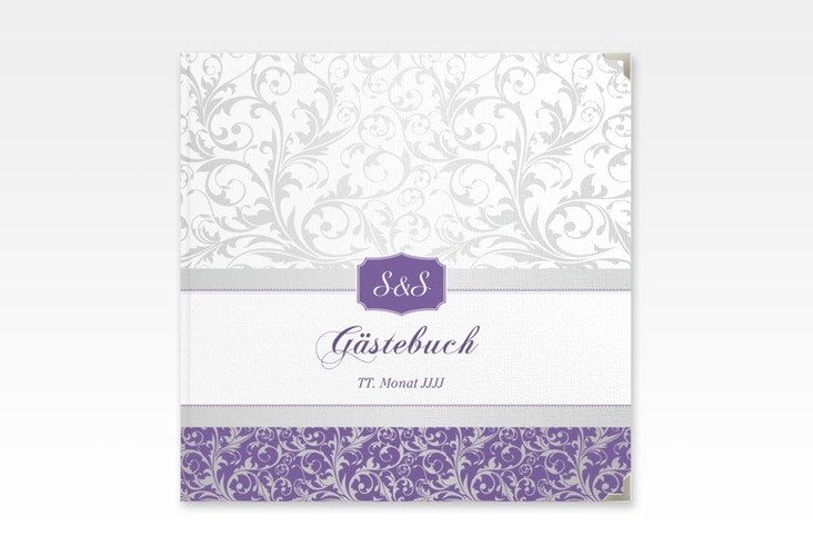 Gästebuch Selection Hochzeit Latina Leinen-Hardcover lila