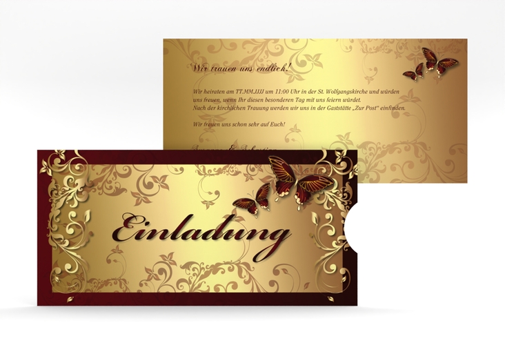 Hochzeitseinladung Toulouse Einsteckkarte