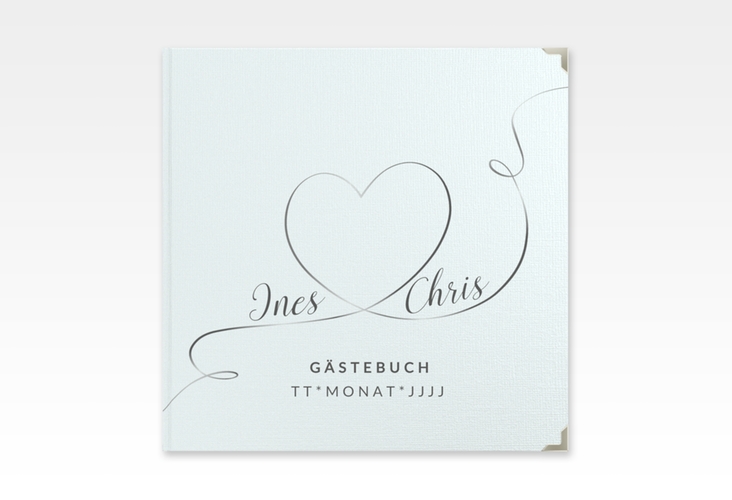 Gästebuch Selection Hochzeit Dolce Leinen-Hardcover tuerkis