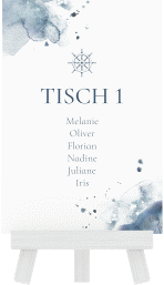 Tischaufsteller Hochzeit "Steuerrad"