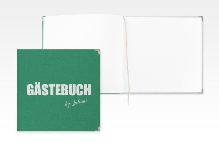 Gästebuch Selection Geburtstag Zig Leinen-Hardcover gruen