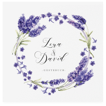 Klick: Details zu Gästebuch Creation Hochzeit "Lavendel" anzeigen Gästebuch Creation Hochzeit "Lavendel"
