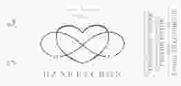 Dankeskarte Hochzeit Infinity Booklet gruen