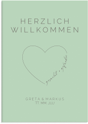 Klick: Details zu Willkommensschild Leinwand "Lebenstraum" anzeigen Willkommensschild Leinwand Lebenstraum 50 x 70 cm Leinwand mint