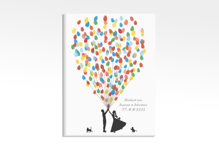 Wedding Tree Leinwand Ballons Beatrice Cat (bis 80 Gäste) 30 x 40 cm