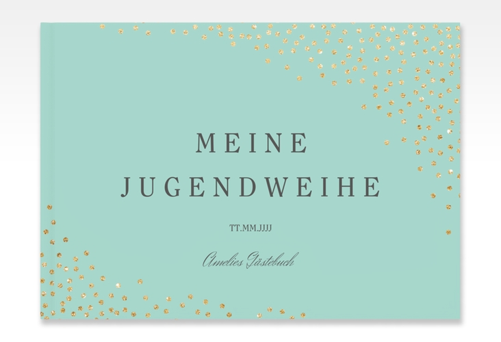 Gästebuch Jugendweihe Glossa A4 quer, Hardcover mint