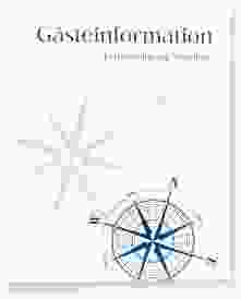 Gästemappe Ferienwohnung A4 Nordsee Gästemappe A4 blau mit Windrose